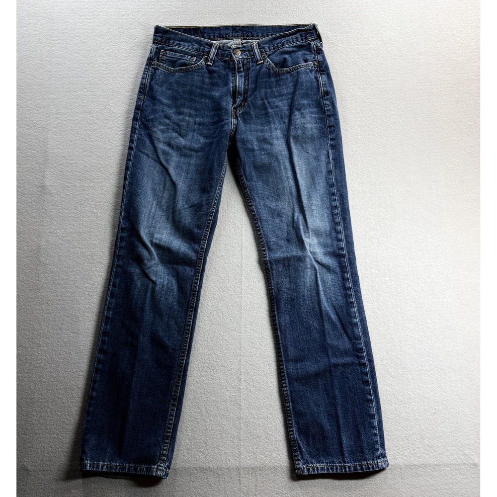 Levis 514 Jeans Mens 31x30 Blue Medium Dark Wash Regular Straight Denim